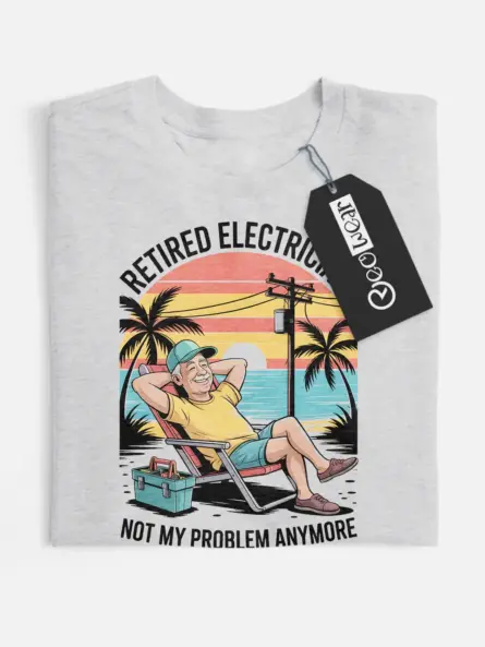 retired electrician t-shirt