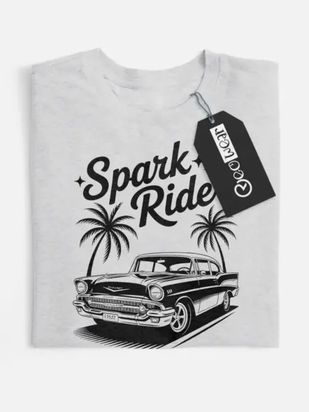 retro 1957 chevy bel air t-shirt