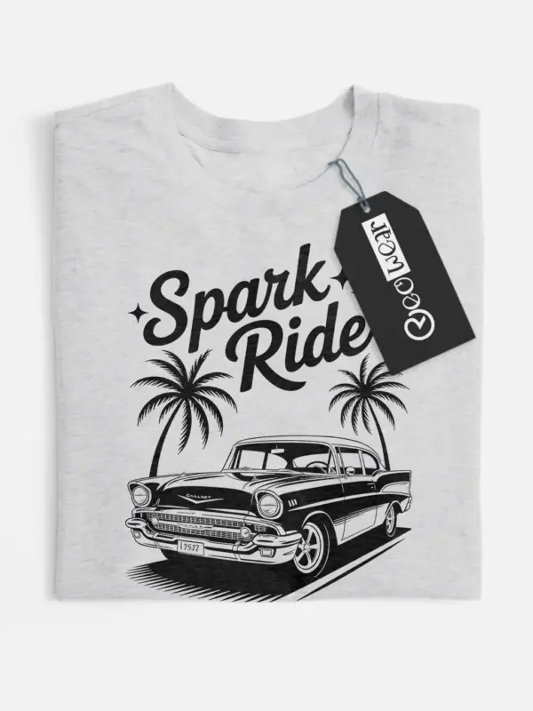 retro 1957 chevy bel air t-shirt