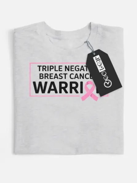 Triple Negative Breast Cancer Warrior Shirt – Clean Bold Statement - Image 4
