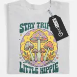 trippy mushroom hippie t-shirt