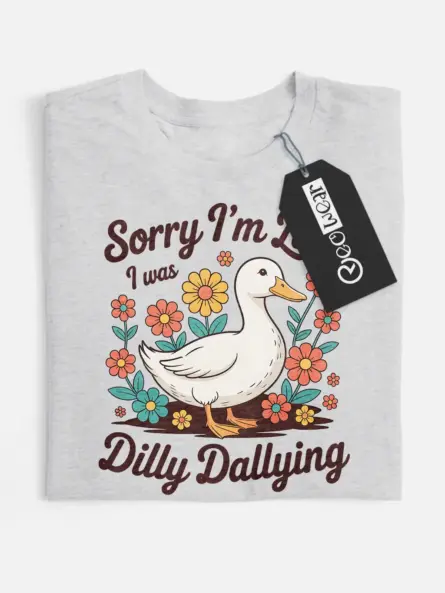 vintage duck flower t-shirt