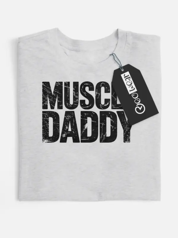 grey flatlay vintage muscle daddy gym t-shirt vintage muscle daddy gym t-shirt
