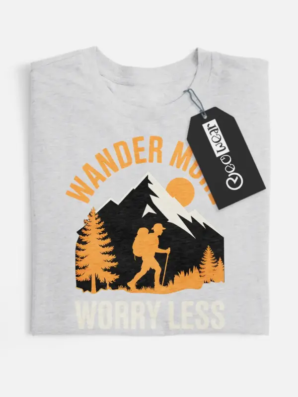 wander more worry less t-shirt