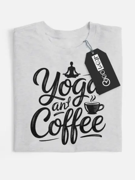 yoga and coffee t-shirt