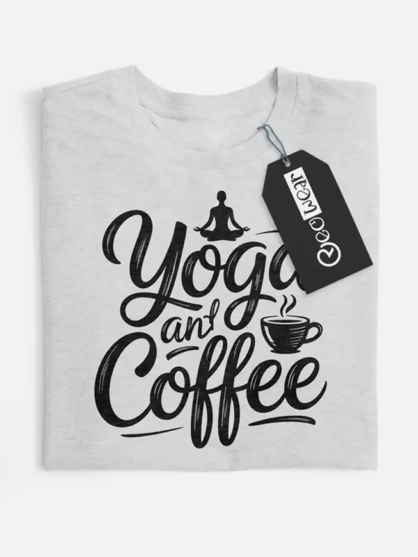yoga and coffee t-shirt
