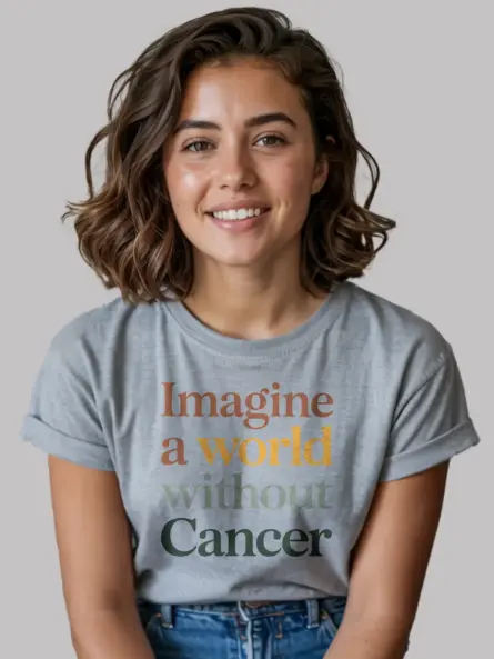 Imagine a World Without Cancer Shirt – Peaceful & Powerful Tee - Image 5