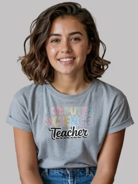 Computer Science Teacher Shirt – Pastel STEM Power Tee - Image 3