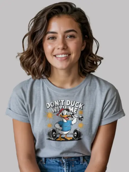 funny gym duck shirt