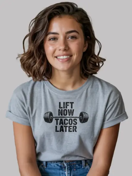 funny taco gym t-shirt