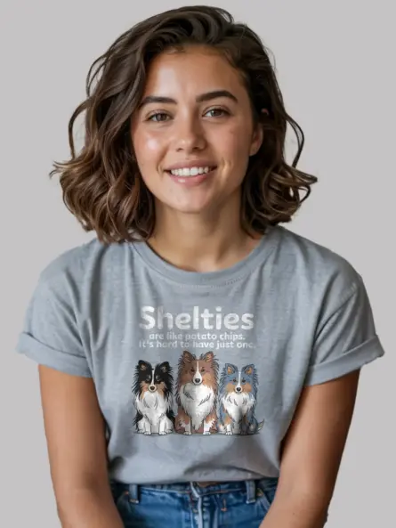 Funny Sheltie Dog Mom Shirt – Potato Chips Quote Tee for Pet Lovers - Image 9