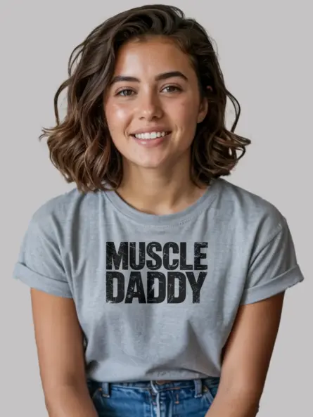 Vintage Muscle Daddy Gym T-Shirt - Image 2