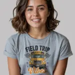 Grey Field Trip Vibes Field Trip Shirt front – field trip shirt