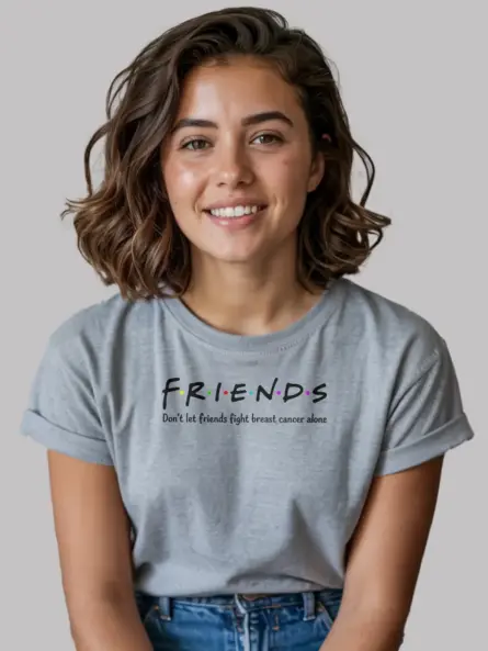 Friends Don’t Let Friends Breast Cancer Alone Shirt – Funny Squad Tee - Image 3