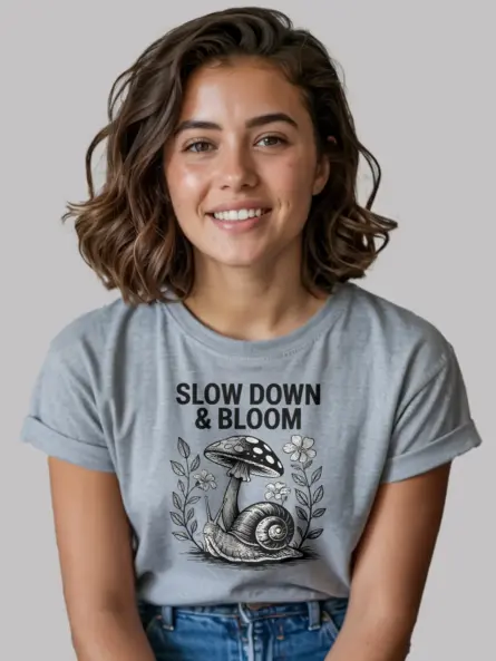 mushroom snail t-shirt