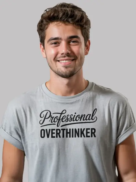 grey Professional Overthinker T-Shirt professional overthinker t-shirt