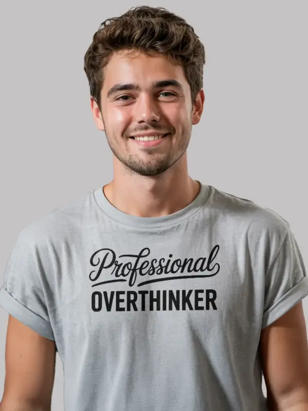 grey Professional Overthinker T-Shirt professional overthinker t-shirt