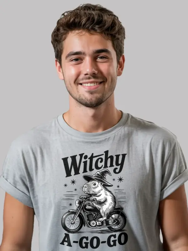 Grey Witchy A Go Go witchy capybara t-shirt