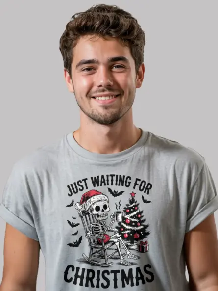 Hilarious Skeleton Christmas T-Shirt for Holiday Rebels - Image 2