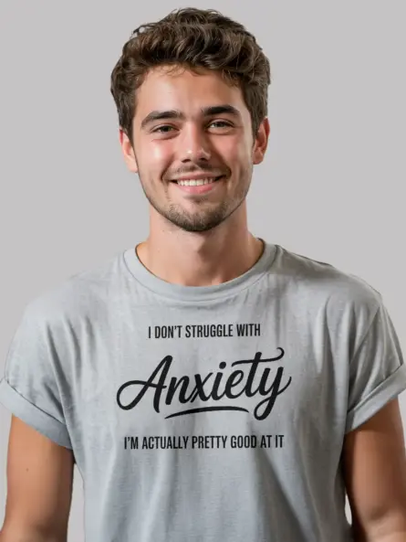Funny Anxiety T-Shirt for Mental Health Pros - Image 3