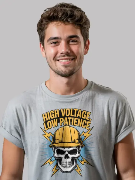 electrician skull shirt