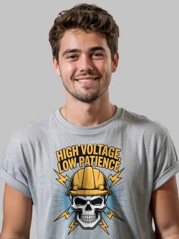electrician skull shirt