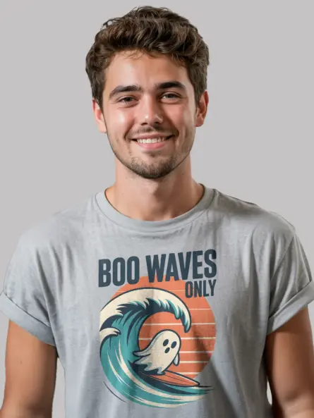 surfing ghost t-shirt