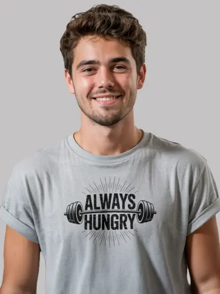 Always Hungry Gym T-Shirt for Lifters - Image 2
