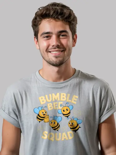 Bumble Bee Shirt – Vibrant Nature-Lover Squad Tee - Image 9