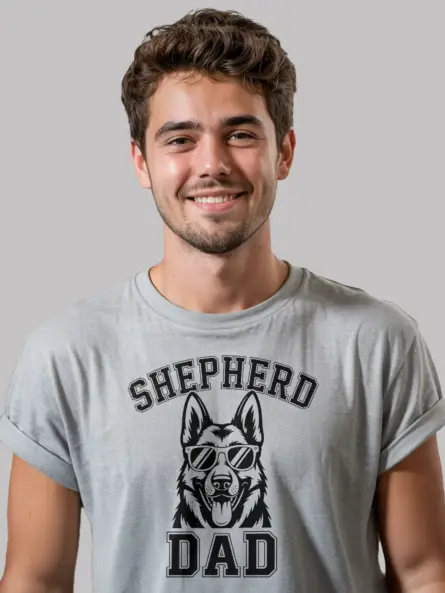 Bold German Shepherd Dad Shirt – Funny Dog Lover Gift Tee - Image 2