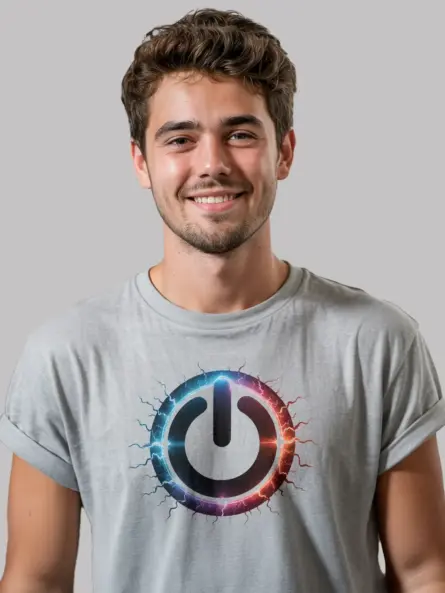 power button t-shirt
