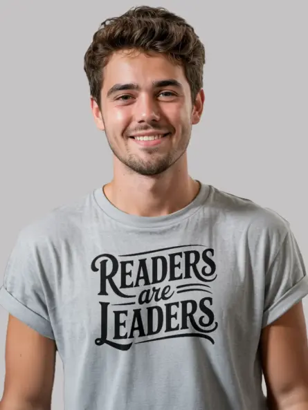 Readers Are Leaders T-Shirt for Teachers - Image 8