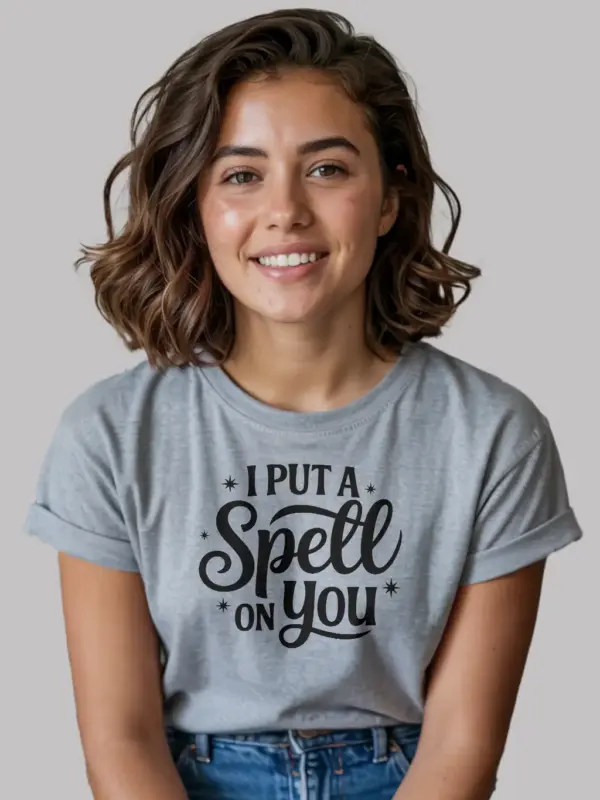 grey i put a spell on you t-shirt magical halloween shirt