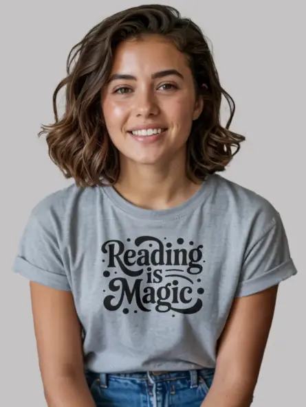 Reading Is Magic T-Shirt – Whimsical Literacy Apparel for Teachers & Book Lovers - Image 8