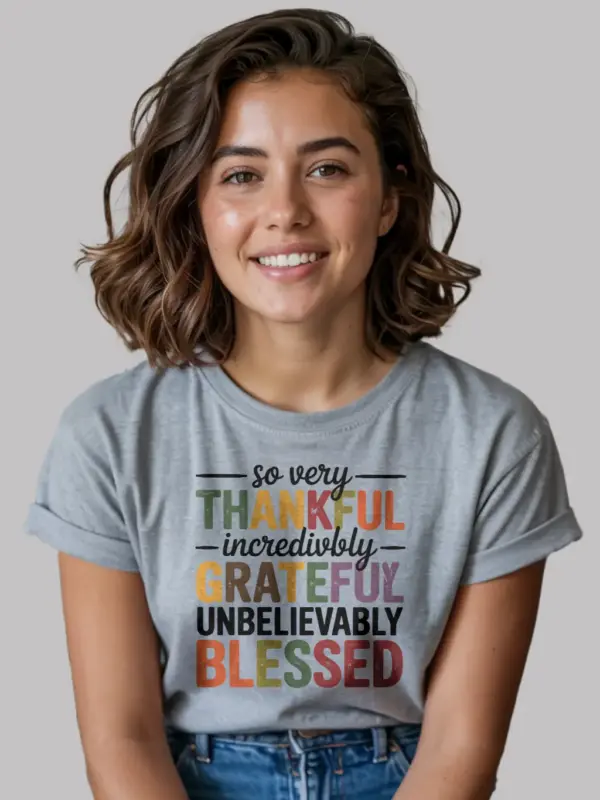 thankful grateful blessed t-shirt