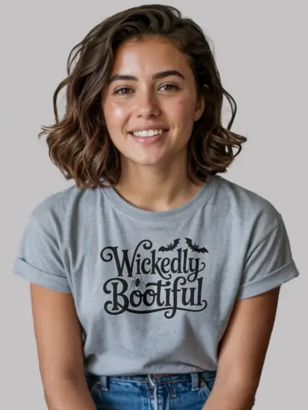 Wickedly Bootiful Halloween Shirt – Stylish Tee for Women & Girls - Image 3