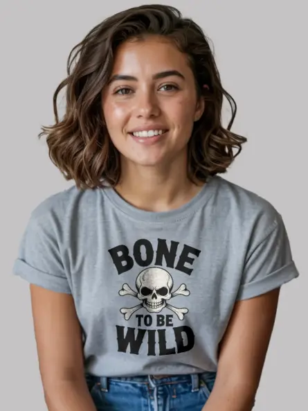 grey bone to be wild biker halloween shirt