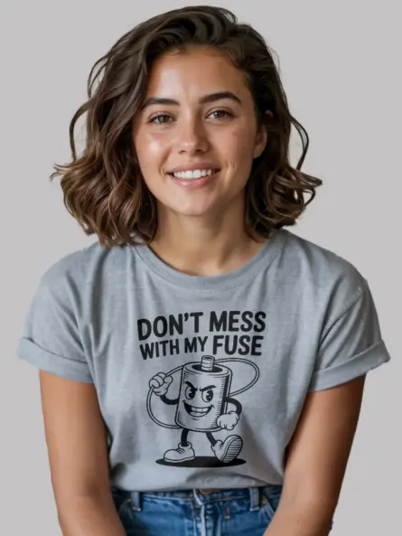 Funny Fuse Electrician T-Shirt - Image 2