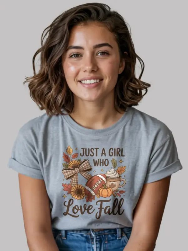 just a girl who loves fall shirt