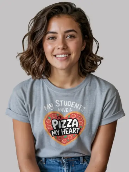 Adorable Pizza Teacher Shirt for Classroom Fun & Gift Giving - Image 3
