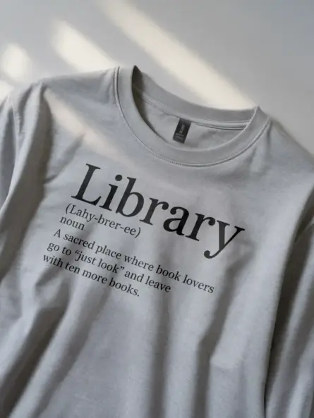 Witty Library Definition T-Shirt for Readers - Image 12
