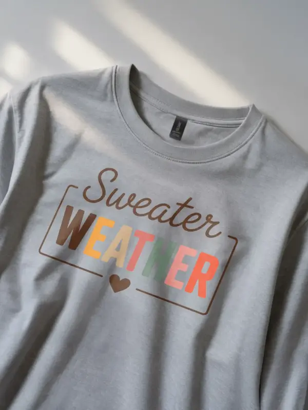 grey shirt – minimalist autumn tee – cozy sweater weather shirt