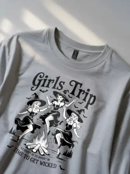 Epic Girls Trip Witch T-Shirt for Halloween Parties - Image 3