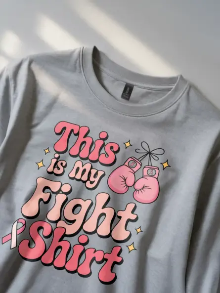 Empowering Breast Cancer Fight Shirt – “This Is My Fight Shirt” Design - Image 3