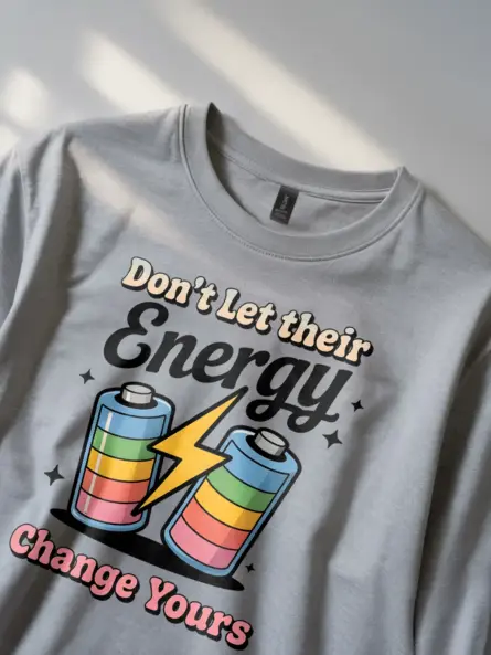 Don't Let Their Energy Change Yours T-Shirt - Image 2