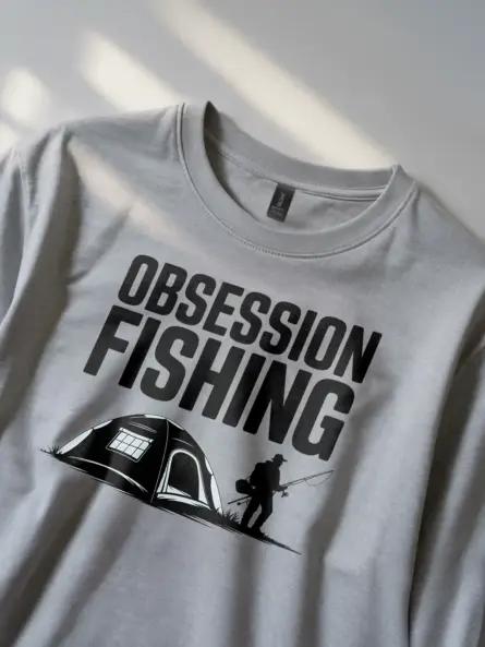 Minimalist Fishing Shirt – Bold Modern Outdoor Tee for Anglers - Image 3