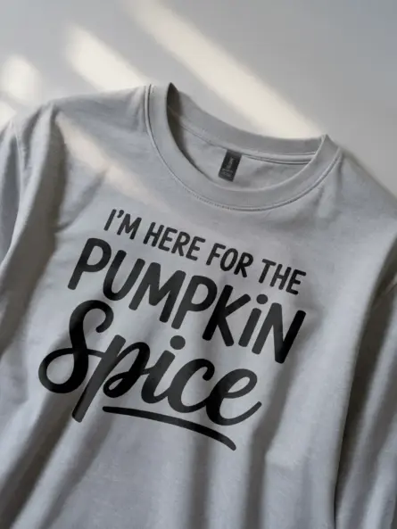 Minimalist Pumpkin Spice Shirt – Cozy Fall Tee for Coffee Lovers - Image 2