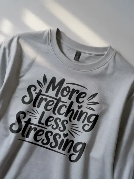 Soothing More Stretching Less Stressing T-Shirt - Image 2