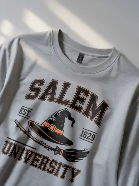 Bold Salem University Witch Shirt – Vintage Academia Tee - Image 3