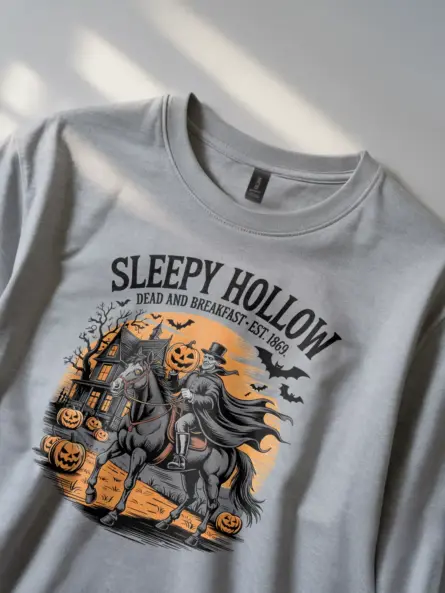 Sleepy Hollow Dead and Breakfast Shirt – Spooky Vintage Tee - Image 2